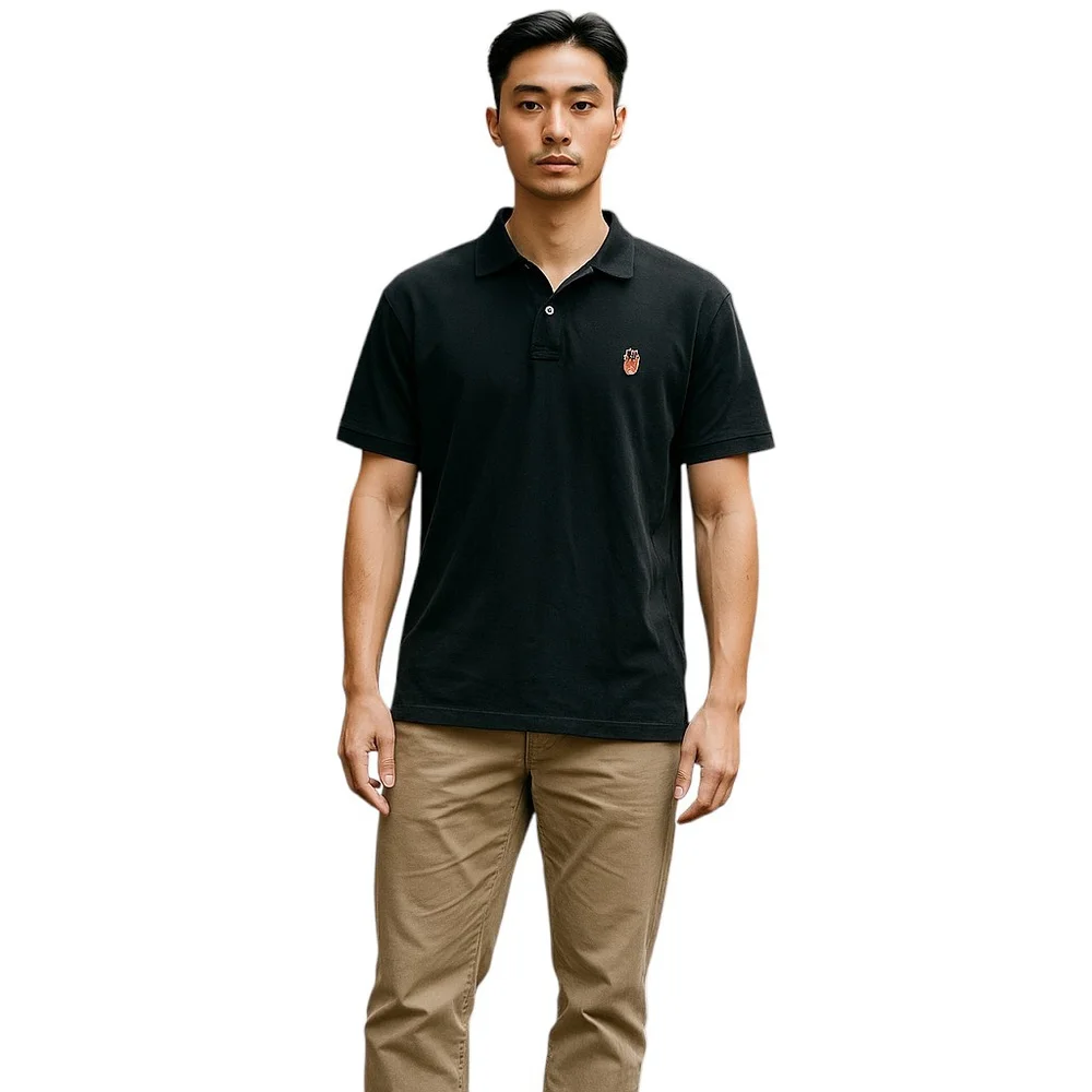 Ralph Lauren Polo Jeans Co Vintage Polo Shirt Mens L Black Golf Preppy Casual